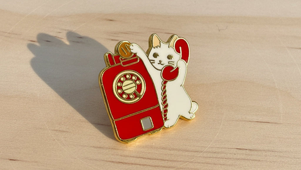 Pottering Cat Pins