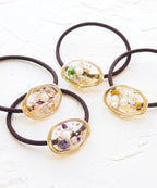 JUNO Birthday Stone Colour Dry Flower Hair Tie - 12 kinds