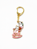 Pottering Cat Keyring - Rocking Chair