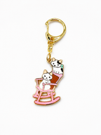 Pottering Cat Keyring - Rocking Chair