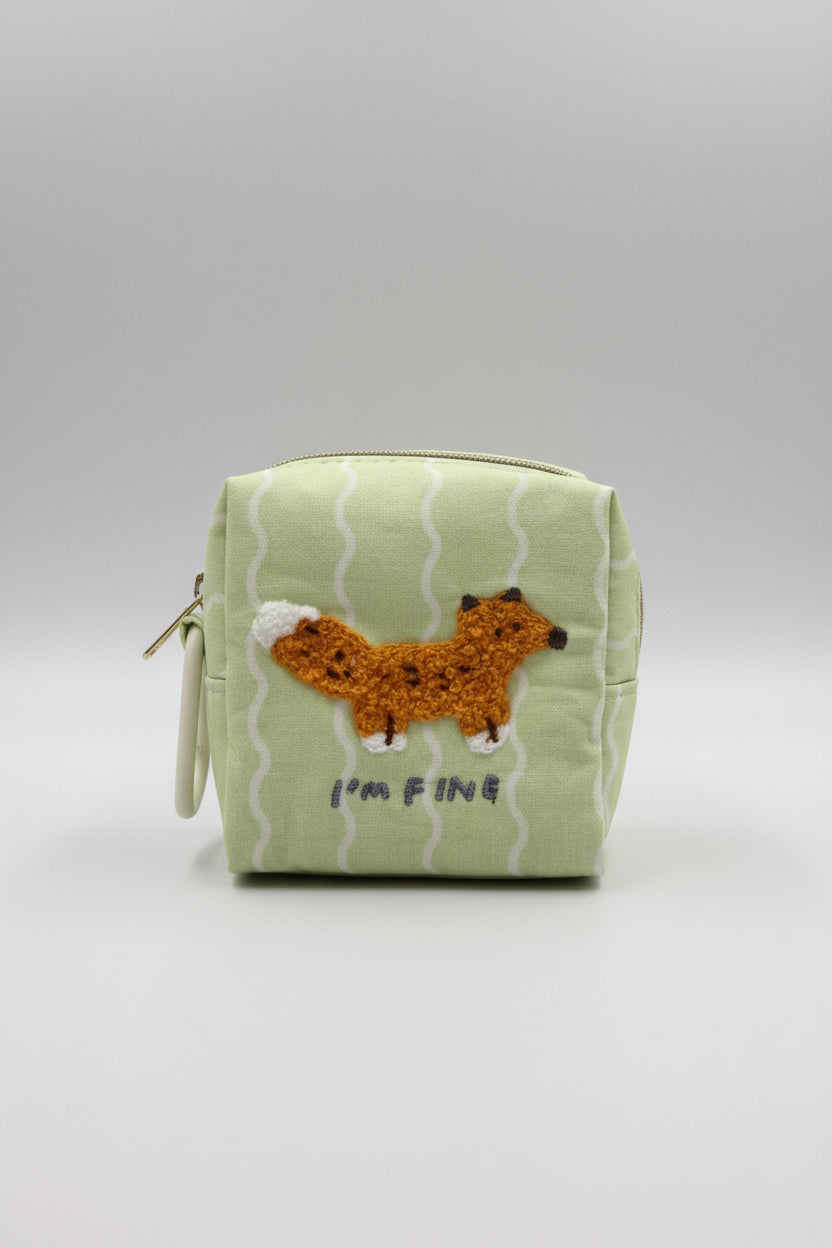 Q-LiA piccolot Mini Pouch with Carabiner Hook - Fox
