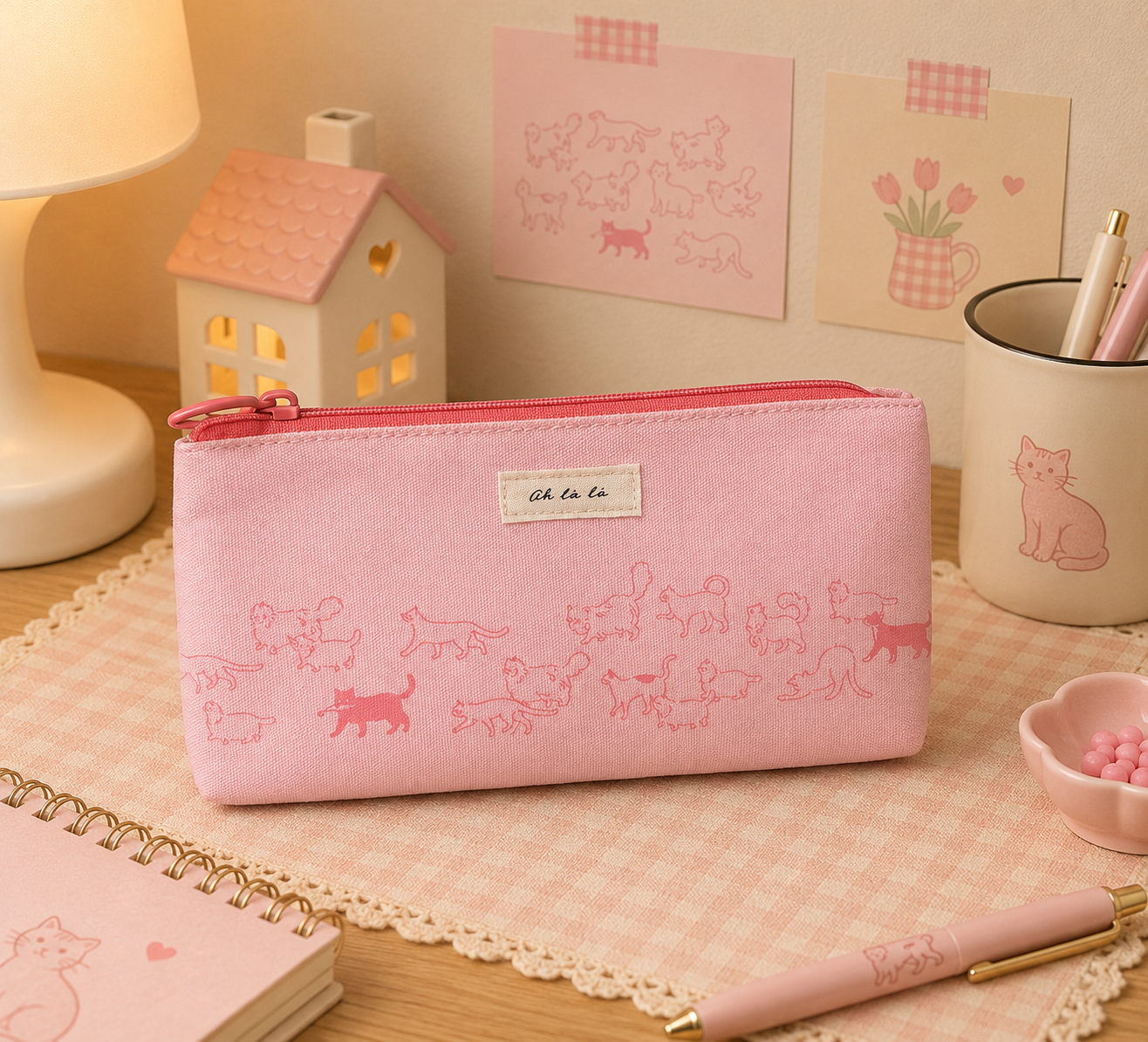 AH LÀ LÀ Flat Pen Case - Cat