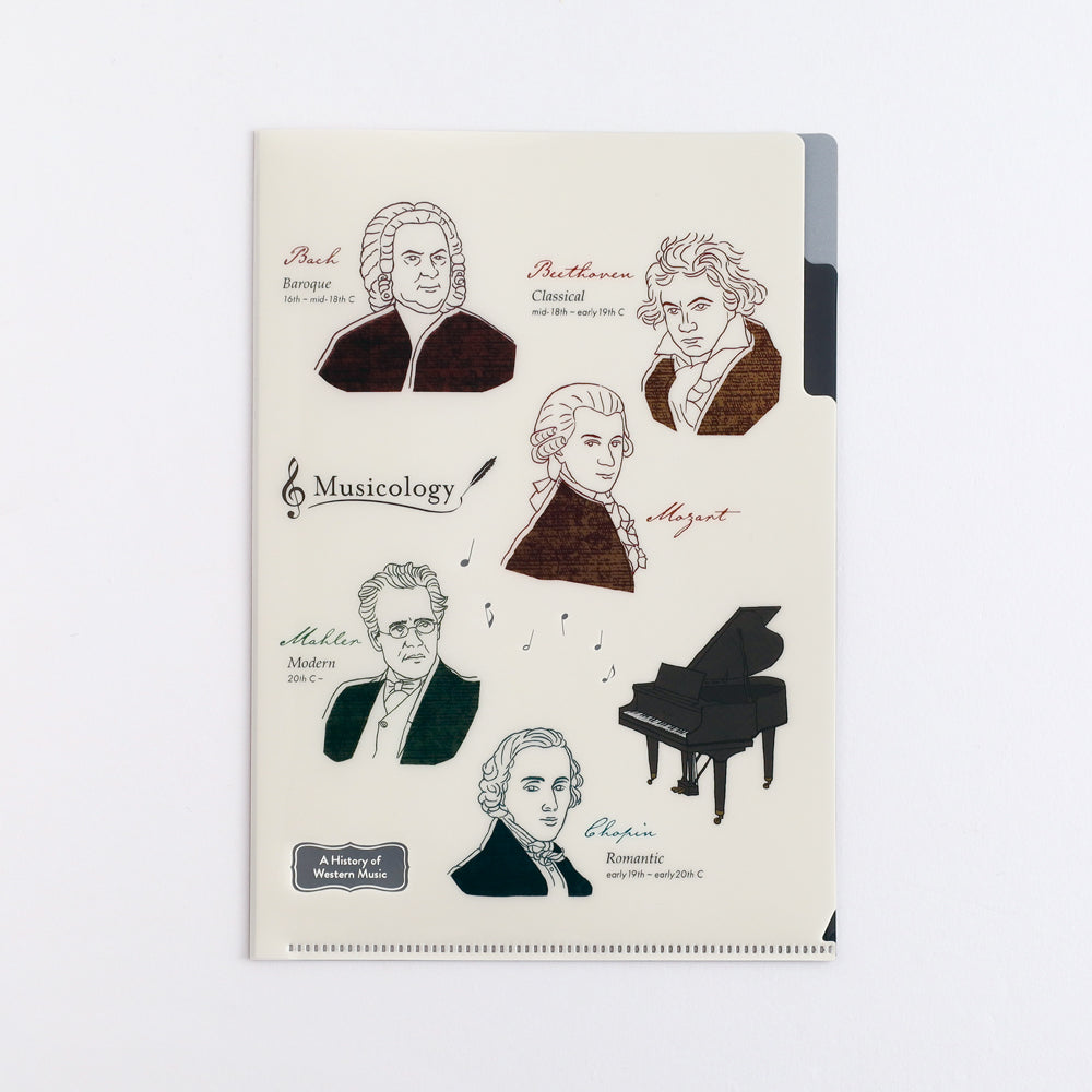 <Study Holic> A5 Plastic Folder - Musicology 音楽学