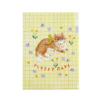 Haruka Toshimitsu 利光春華 A5 Plastic Folder - Yellow Ribbon Cat