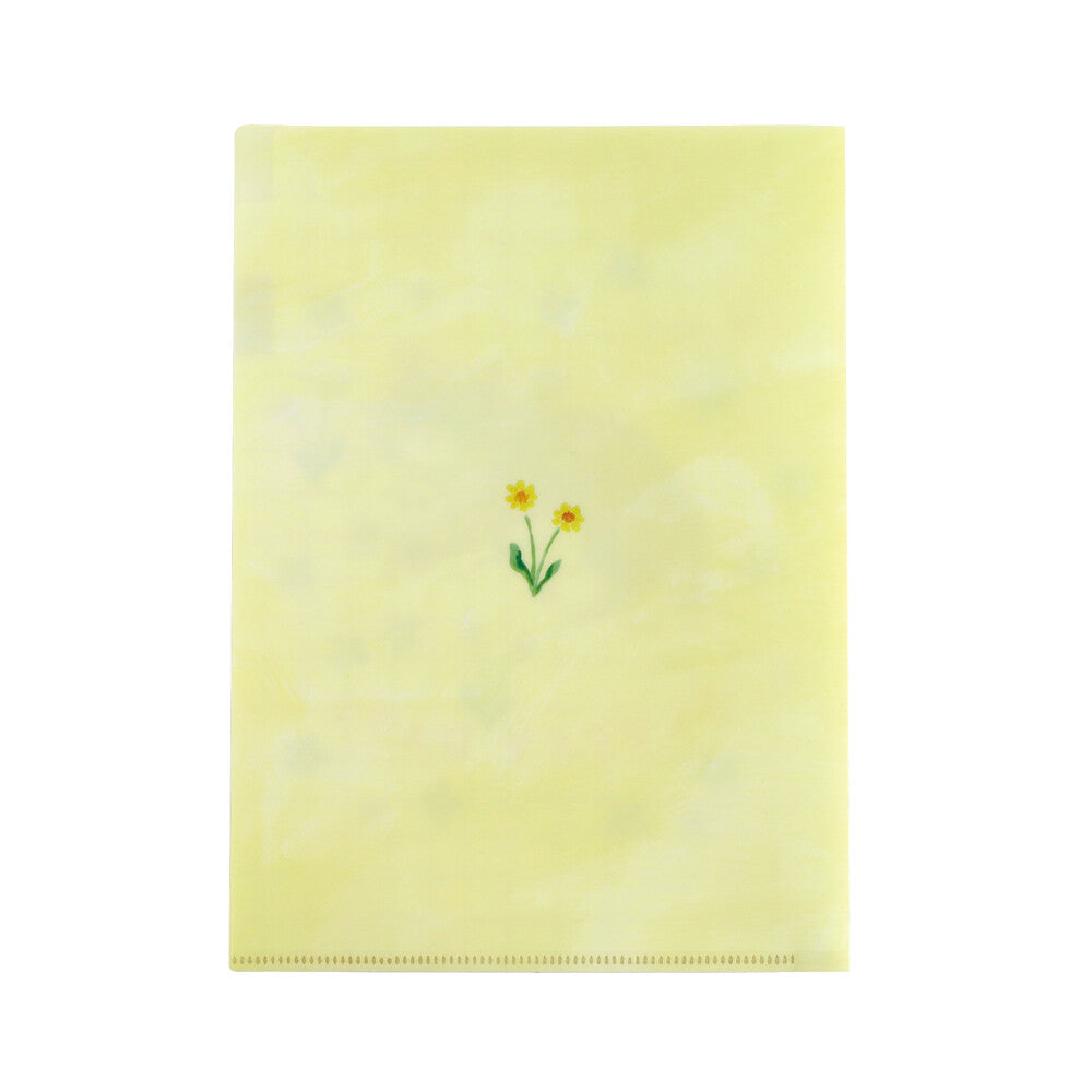 Haruka Toshimitsu 利光春華 A5 Plastic Folder - Yellow Ribbon Cat