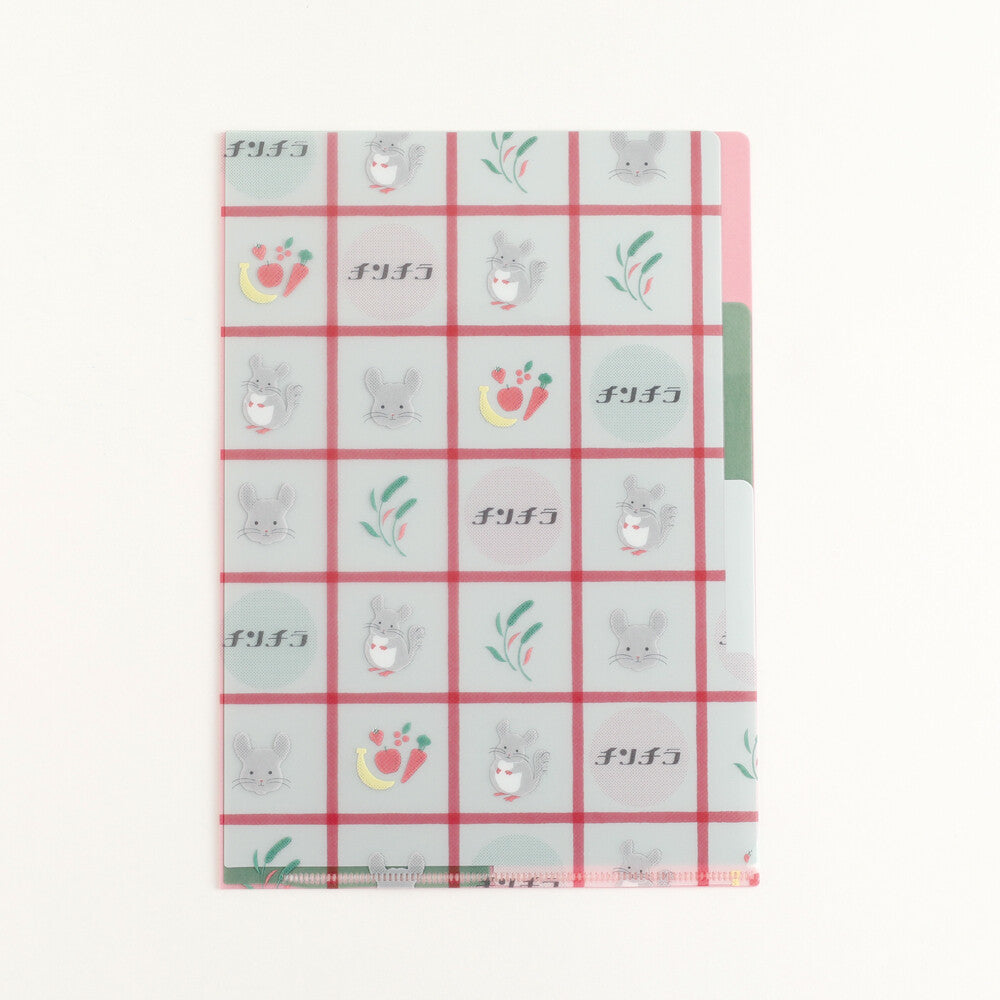 <Animal Department Store> A5 Plastic Folder - Chinchilla