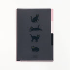 <Midnight> A5 Plastic Folder - Kuroneko