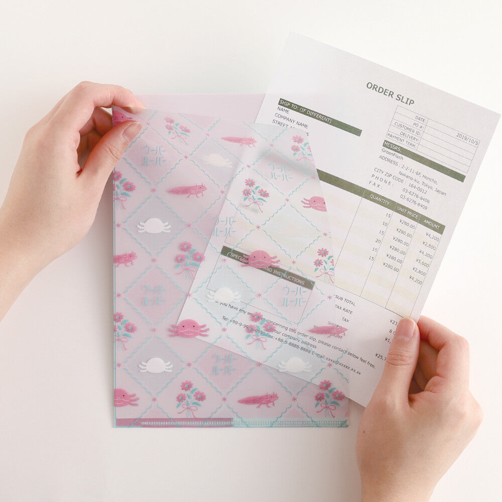 <Animal Department Store> A5 Plastic Folders - Axolotl