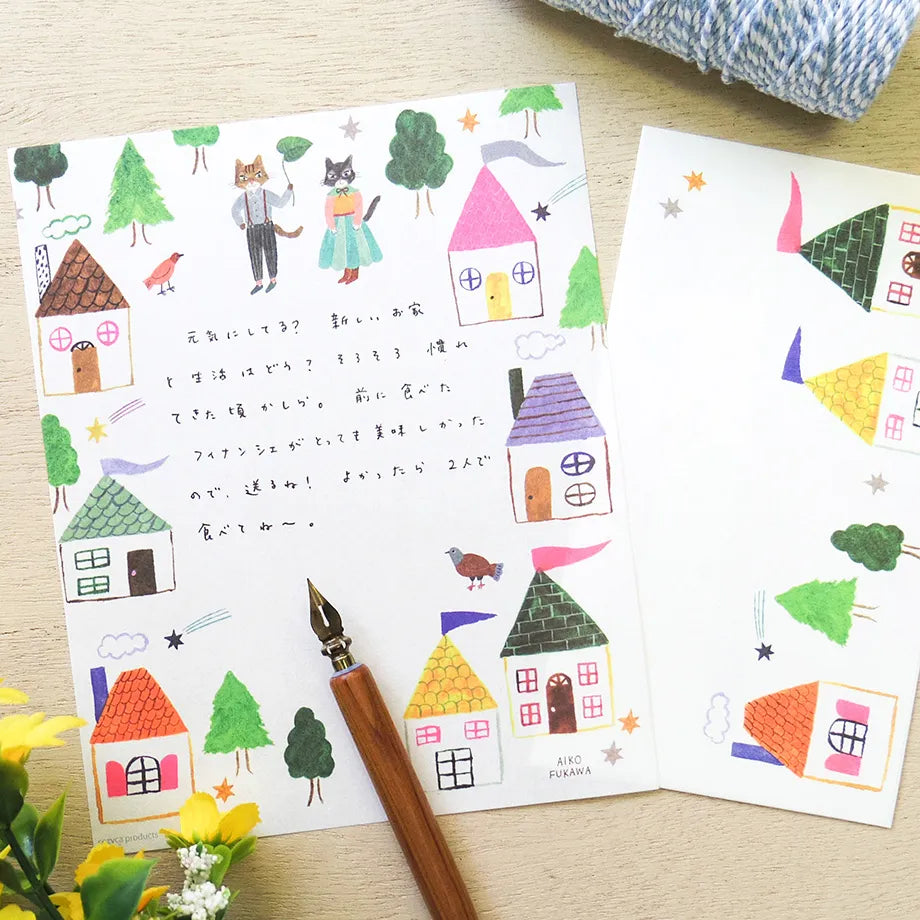 Aiko Fukawa 布川愛子 Letter Set - House