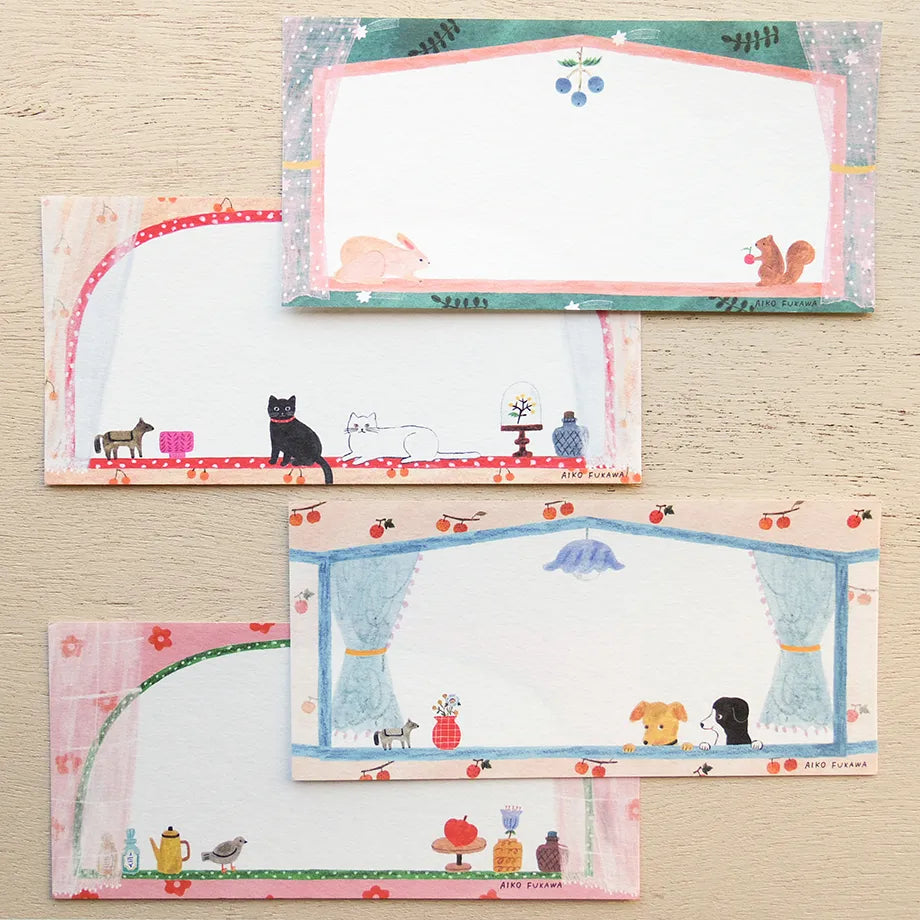 Aiko Fukawa 布川愛子 Ippitsusen Notepaper 一筆箋 - Little Window
