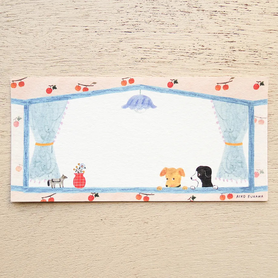 Aiko Fukawa 布川愛子 Ippitsusen Notepaper 一筆箋 - Little Window