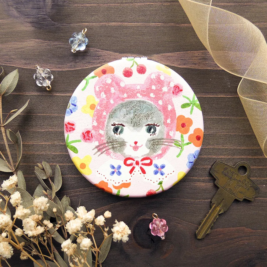Aiko Fukawa Compact Mirror 布川愛子貓貓鏡子 - Niko Niko