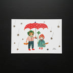 Aiko Fukawa 布川愛子 Postcard - Raindrops