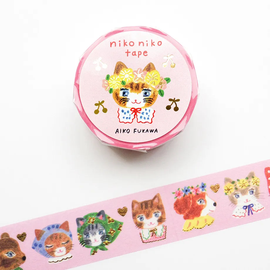 Aiko Fukawa 布川愛子 Foil Stamped Masking Tape - Niko Niko