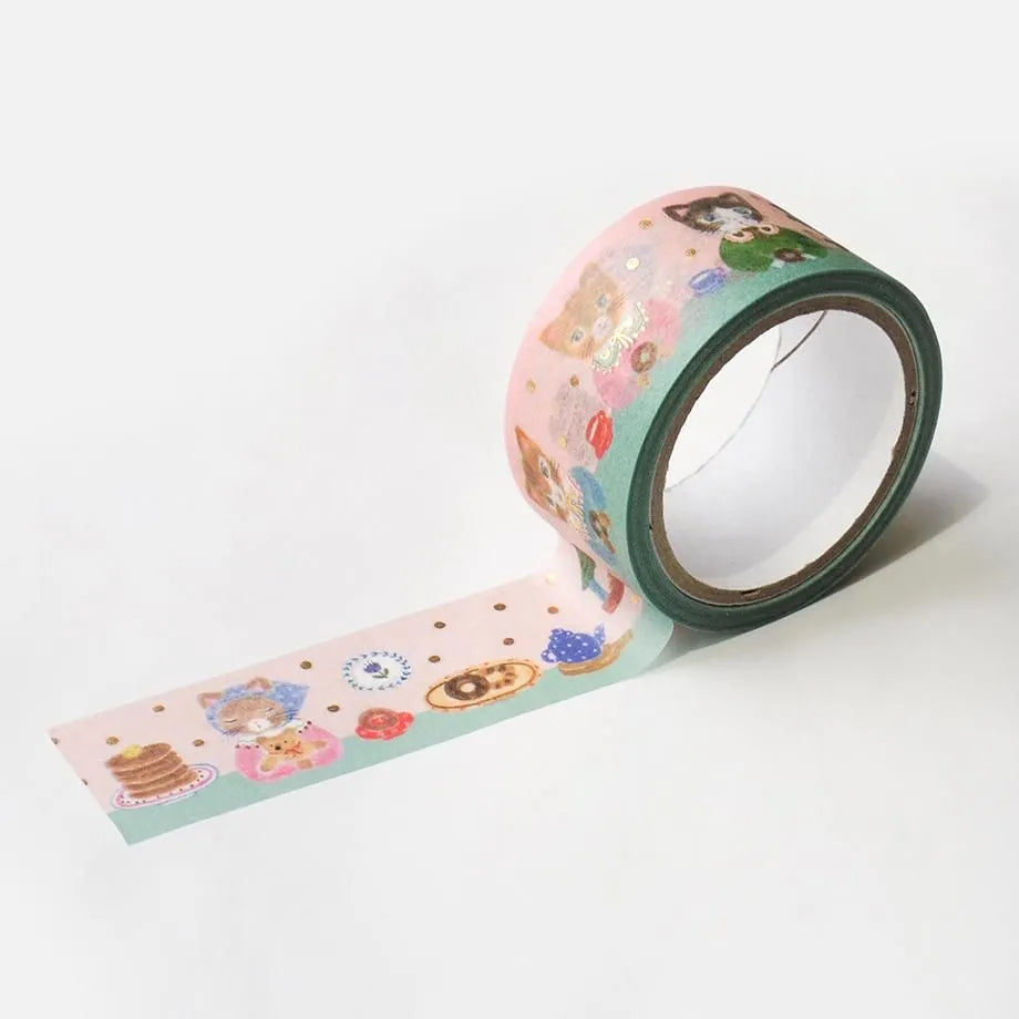 Aiko Fukawa 布川愛子 Foil Stamped Masking Tape - Snack Time