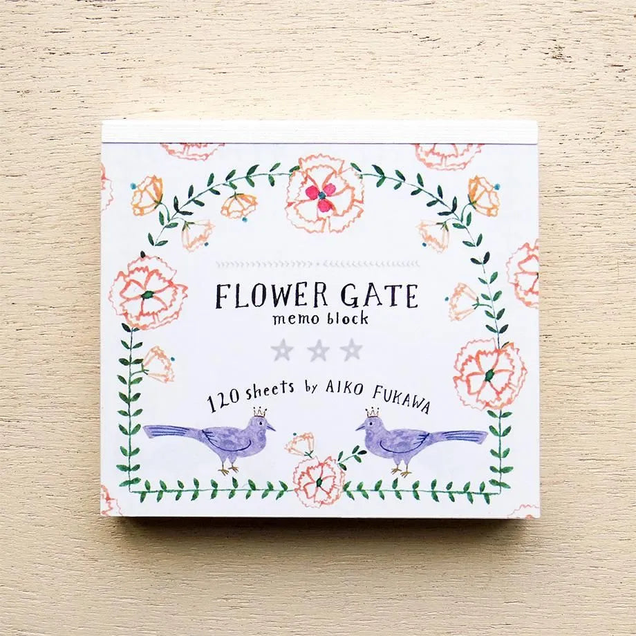 Aiko Fukawa 布川愛子 Memo Pad - Flower Gate