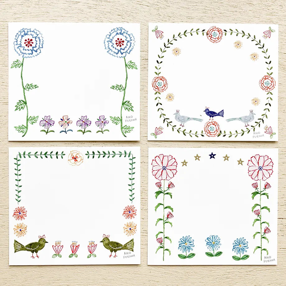 Aiko Fukawa 布川愛子 Memo Pad - Flower Gate