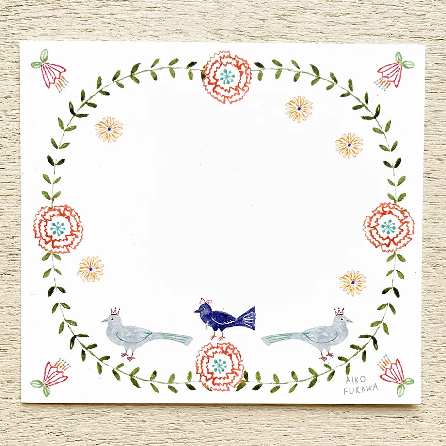 Aiko Fukawa 布川愛子 Memo Pad - Flower Gate