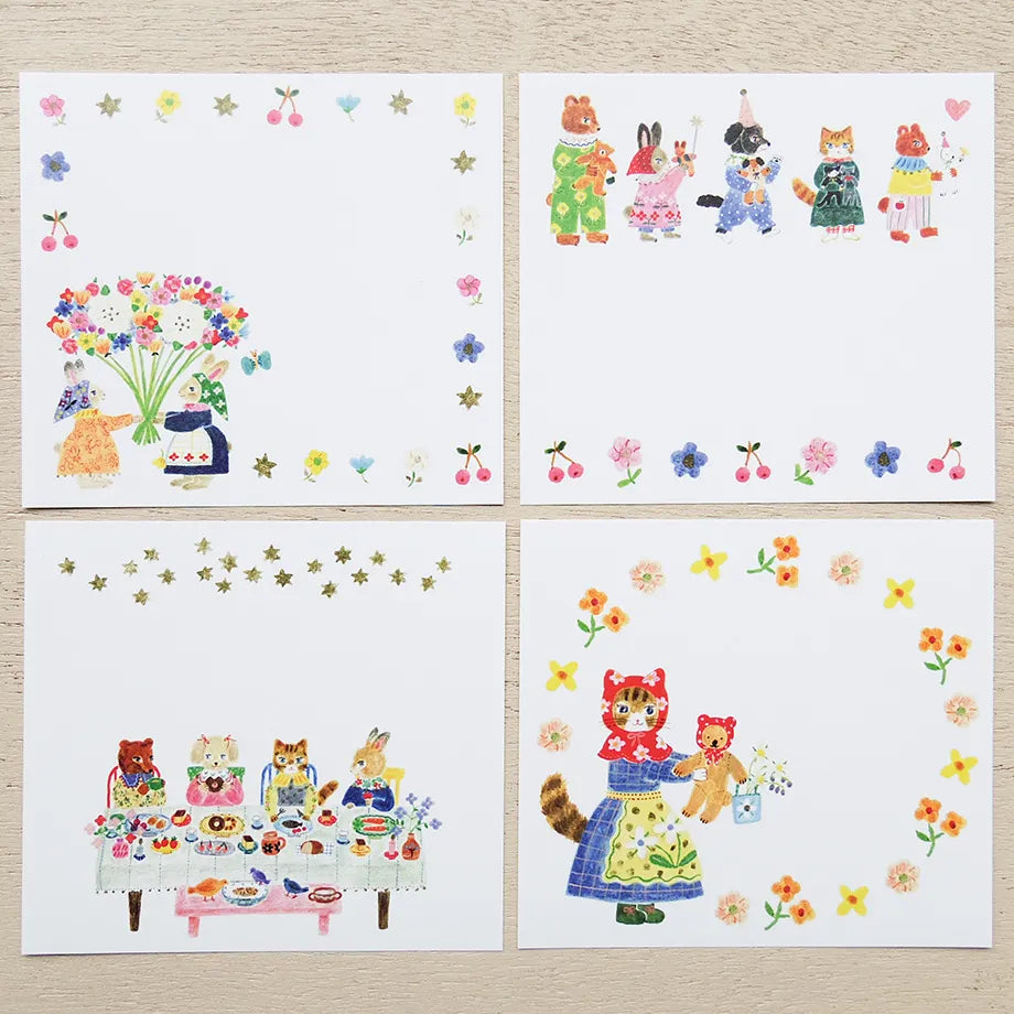 Aiko Fukawa 布川愛子 Memo Pad - Little fluffy friends