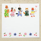 Aiko Fukawa 布川愛子 Memo Pad - Little fluffy friends