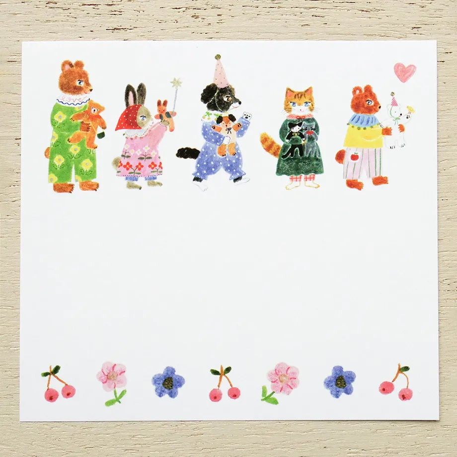 Aiko Fukawa 布川愛子 Memo Pad - Little fluffy friends