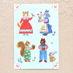 Aiko Fukawa 布川愛子 Postcard Set - Little Fluffy Friends