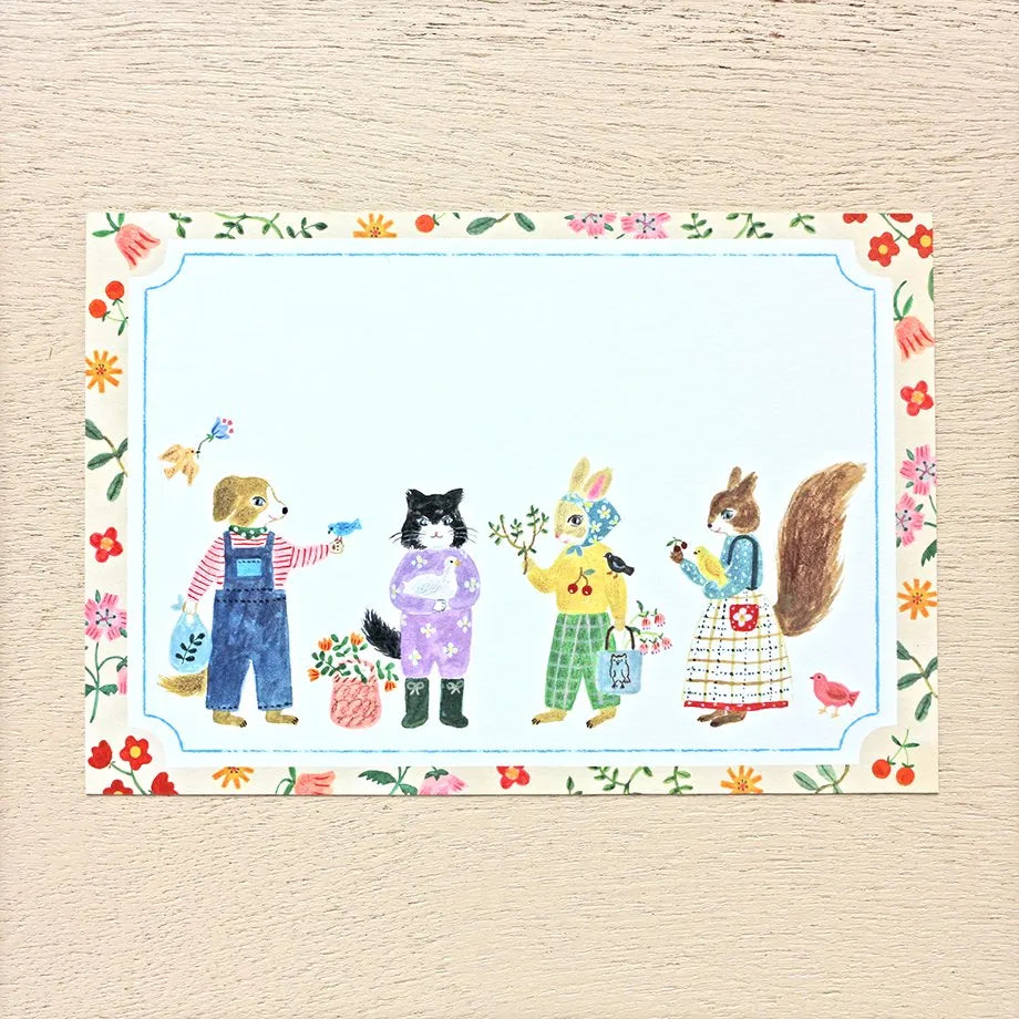 Aiko Fukawa 布川愛子 Postcard Set - Little Fluffy Friends