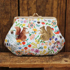 Aiko Fukawa 布川愛子 Canvas Pouch - Squirrel Garden