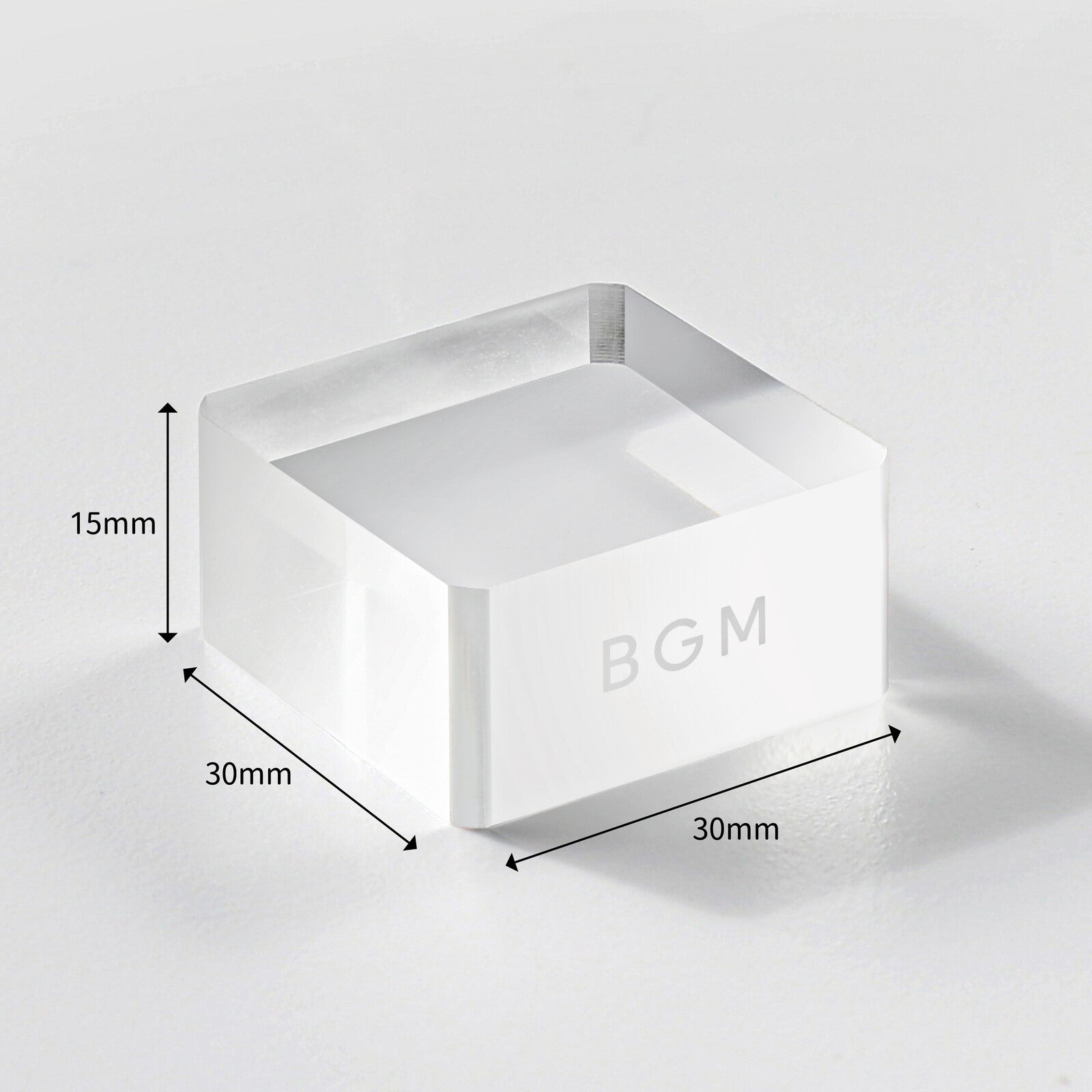 BGM Acrylic Blocks for Clear Stamps - Cube