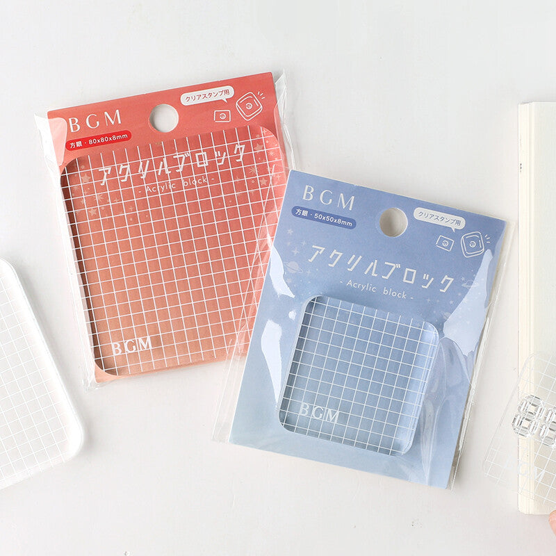 BGM Acrylic Blocks for Clear Stamps - Size L & S