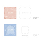 BGM Acrylic Blocks for Clear Stamps - Size L & S (Flower-shape)