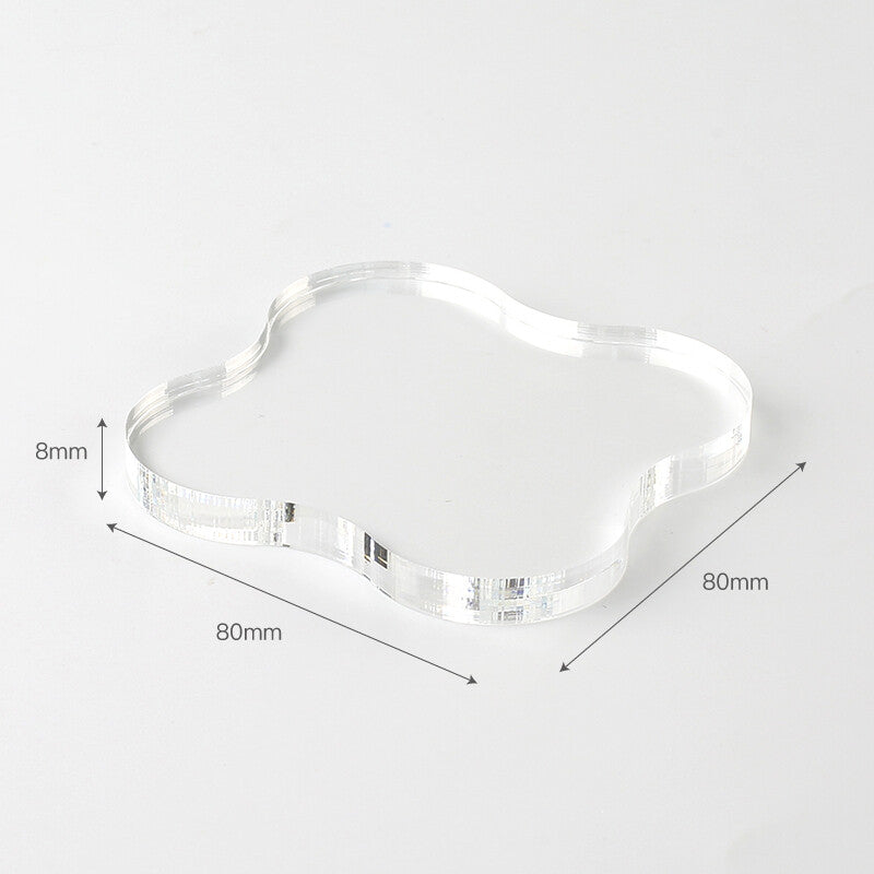 BGM Acrylic Blocks for Clear Stamps - Size L & S (Flower-shape)