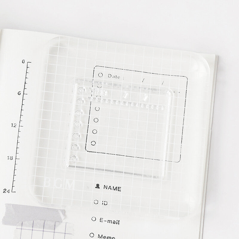 BGM Acrylic Blocks for Clear Stamps - Size L & S