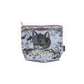 Nathalie Lete Velour Zip-up Pouch - Black Cat