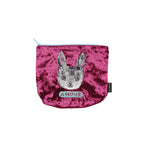 Nathalie Lete Velour Zip-up Pouch - Blanche