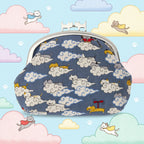 B-andyu Gamaguchi Purse 貓貓啪啪荷包仔 - 猫遊記 (藍)