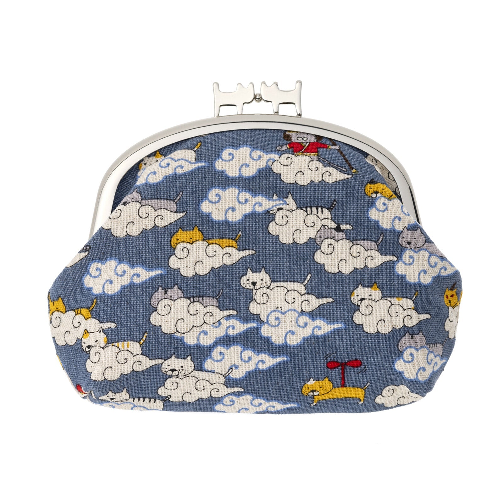 B-andyu Gamaguchi Purse 貓貓啪啪荷包仔 - 猫遊記 (藍)