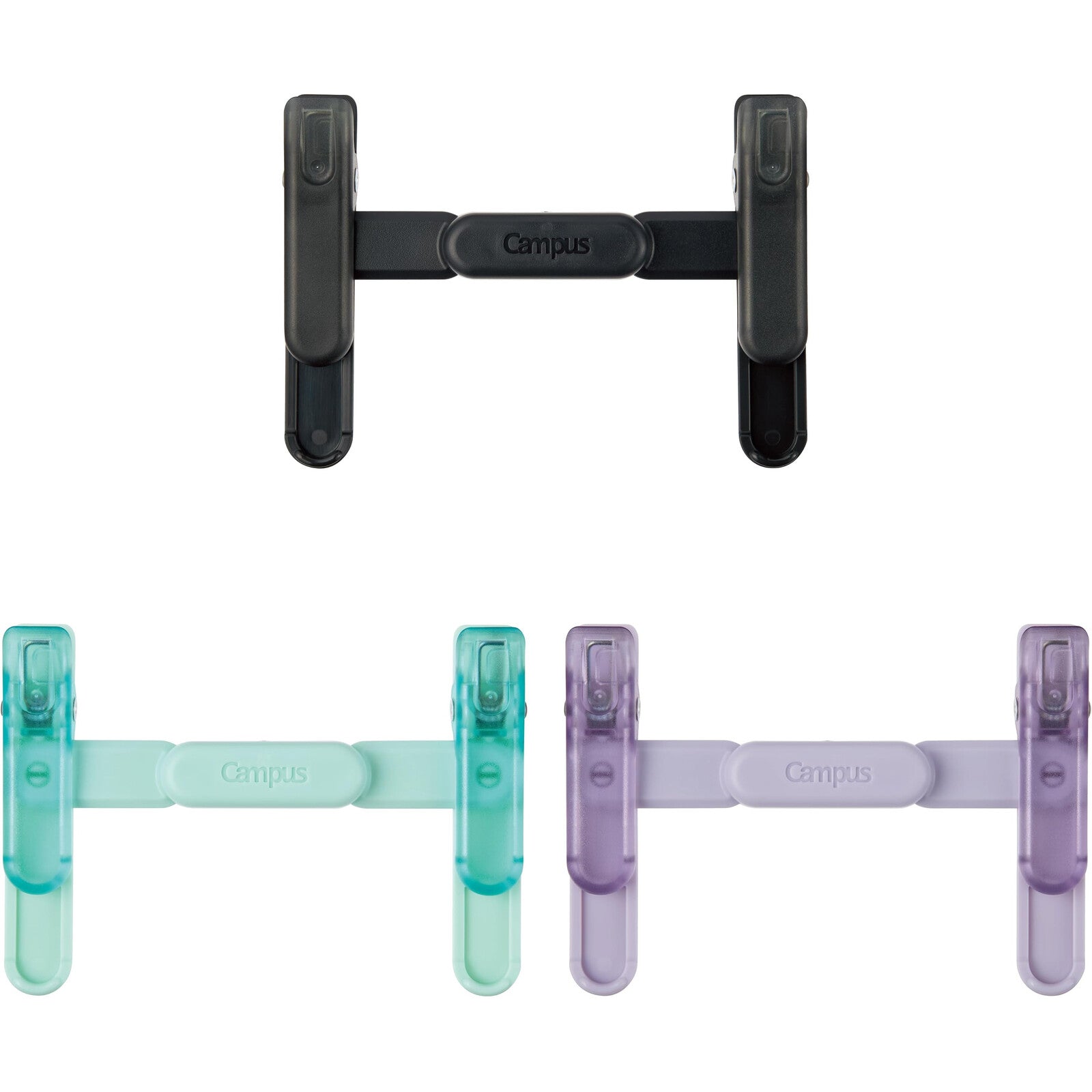 KOKUYO Campus Portable Bookclip - Green / Purple