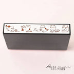 Avec Amour Border Stamp - Cats
