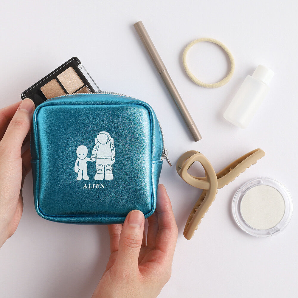 <Mikakunin> Synthetic Leather Box Pouch - Space