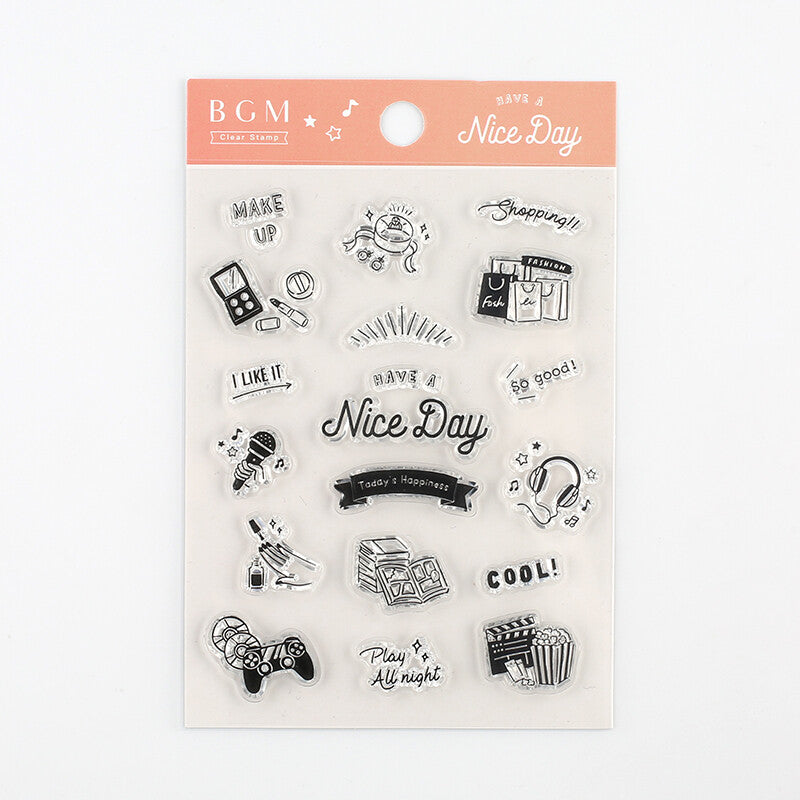 BGM Clear Stamps 透明印章 - Nice Day