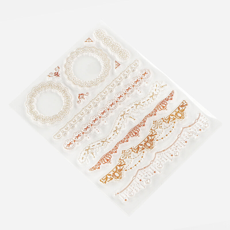 BGM Clear Stamps 透明印章 - Vintage Lace