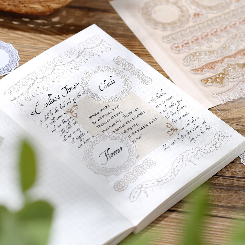 BGM Clear Stamps 透明印章 - Vintage Lace