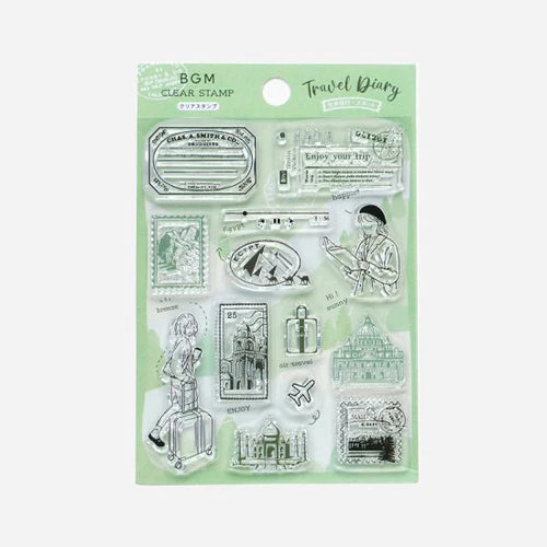 BGM Clear Stamps 透明印章 - World Travel*Spot