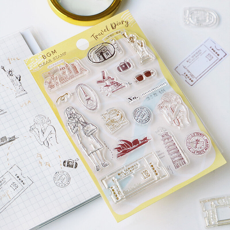BGM Clear Stamps 透明印章 - World Travel*Urban
