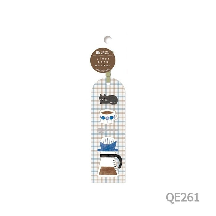 HONTOWATASHI Series Clear Book Mark 透明書籤 - Cat (4 Designs)