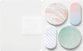 COFFRET Cosmetic Motif Sticky notes - Peacock green / Lagoon blue