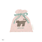 Q-LiA piccolot Little Drawstring Pouch + Coin Case - Cat