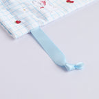 Haruka Toshimitsu 利光春華 Satin Drawstring Pouch -Strawberry Dog