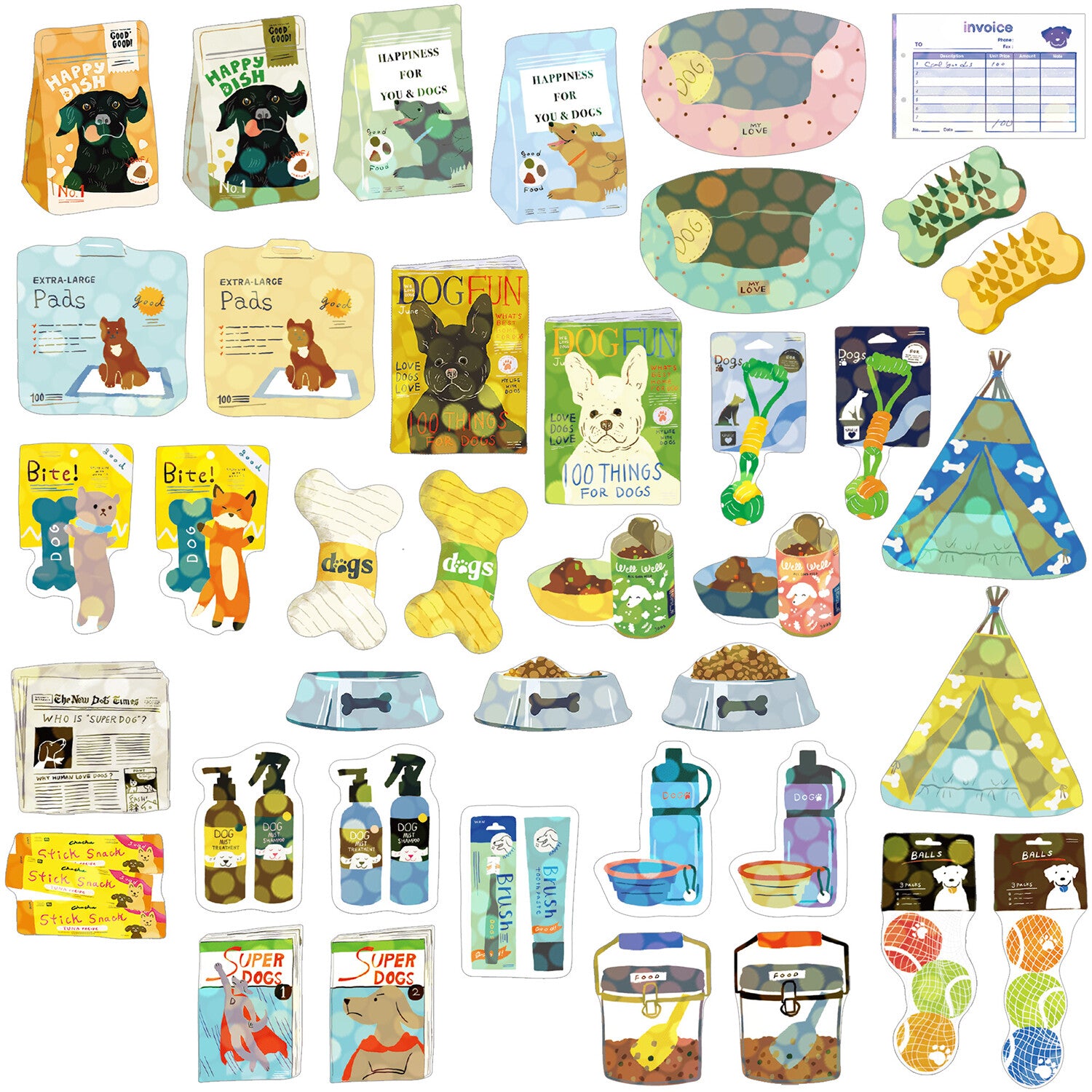 Haco Hologram Stickers - Dog Supplies
